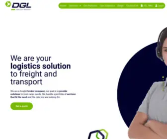 Dglus.com(We are your logistics solution to freight and transport) Screenshot