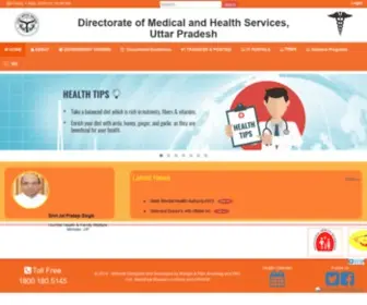 DGmhup.gov.in(Directorate of Medical & Health Services) Screenshot