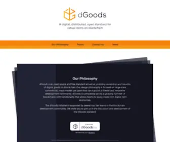 Dgoods.org(Digital Goods Standard) Screenshot