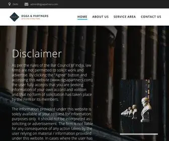 Dgsapartners.com(ADVOCATES & SOLICITORS) Screenshot