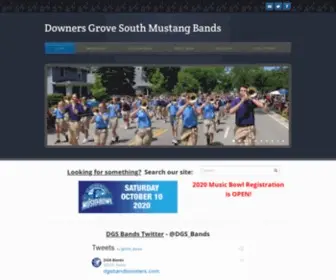 DGsbandboosters.com(Downers Grove South Mustang Bands) Screenshot