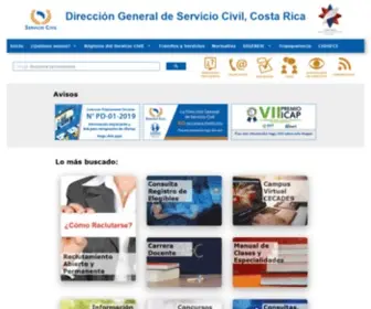 DGSC.go.cr(Direccion General de Servicio Civil) Screenshot