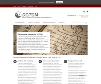 DGTCM.de(TCM Vollausbildung für Ärzte) Screenshot