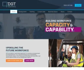 DGT.org.au(DGT Training and Employment) Screenshot