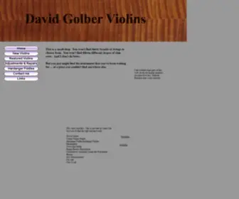 Dgviolins.com(David Golber Violins) Screenshot