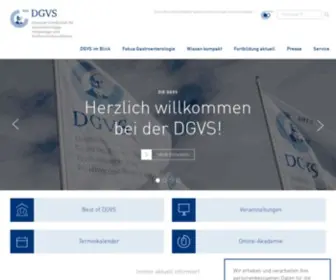 DGVS.de(Deutsche Gesellschaft für Gastroenterologie) Screenshot