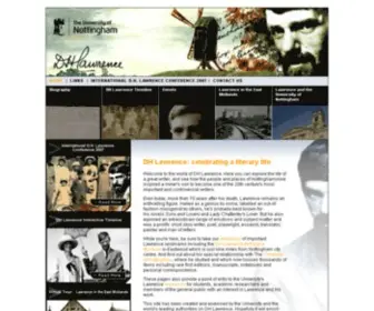 DH-Lawrence.org.uk(DH Lawrence) Screenshot