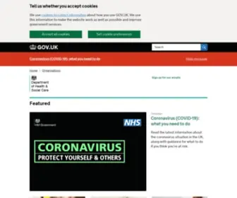 DH.gov.uk(Department of Health and Social Care) Screenshot