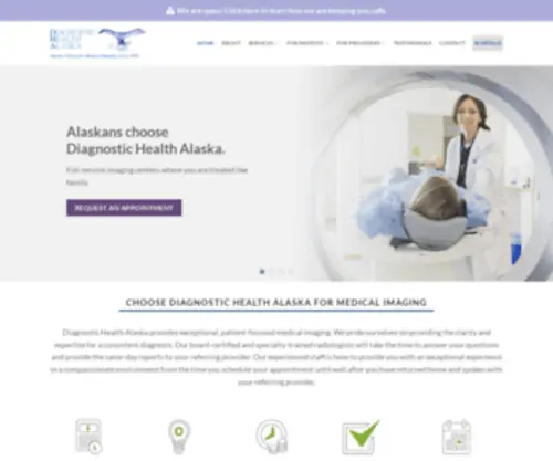 Dhaalaska.com(Comprehensive Diagnostic Imaging Services) Screenshot
