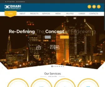 Dhabicontracting.com(Dhabi Contracting LLC) Screenshot