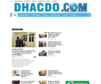 DhaCDo.com(Home For Somali News) Screenshot