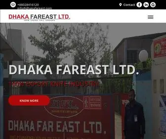 Dhakafareast.com(Dhaka Fareast: Bangladesh Clothing Manufacturers & Wholesale Suppliers) Screenshot