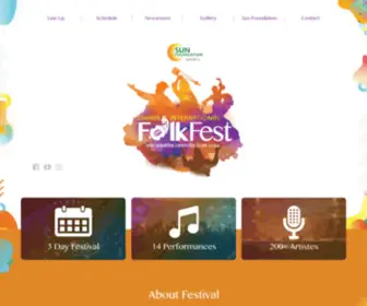 Dhakainternationalfolkfest.com(Dhaka International FolkFest) Screenshot