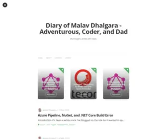 Dhalgara.com(Diary of Malav Dhalgara) Screenshot