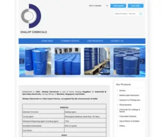 Dhalopchemicals.com(Perchloro Ethylene Chemical Manufacturer) Screenshot