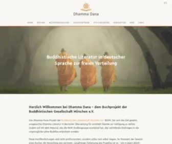 Dhamma-Dana.de(Dhamma Dana) Screenshot