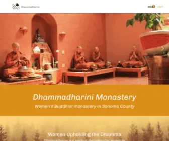 Dhammadharini.net(Dhammadharini Monastery) Screenshot