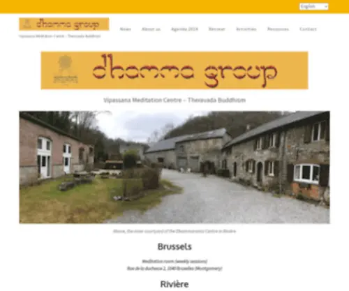 Dhammagroupbrussels.be(Groupe Dhamma Bruxelles) Screenshot