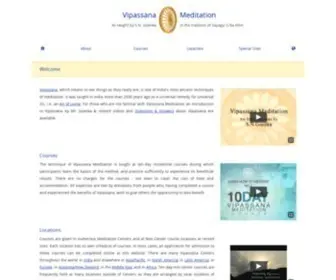 Dhamma.org(Vipassana Meditation) Screenshot