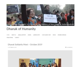 Dhanak.org.in(Dhanak of Humanity) Screenshot