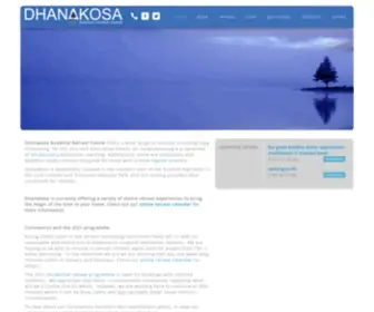 Dhanakosa.com(Buddhist, Meditation, Yoga Retreat Centre) Screenshot