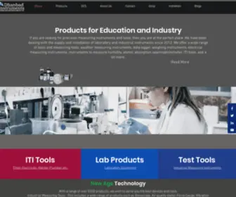 Dhanbadinstruments.com(Measuring Instruments) Screenshot