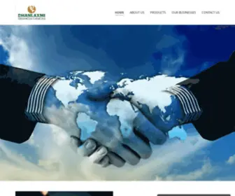 Dhanlaxmiorganics.com(Exporter / Importer / Manufacturer / Wholesaler / Supplier of Chemicals and Solvents in Gujarat) Screenshot