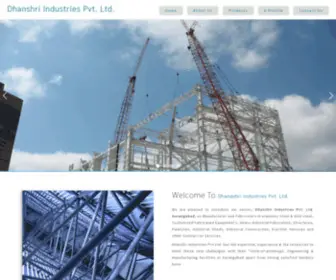 Dhanshriindustries.com(Dhanshri Industries Pvt) Screenshot