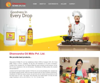 Dhanvarshaoilmill.com(Factopress) Screenshot