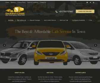 Dhanvicabs.com(Dhanvi Cabs) Screenshot