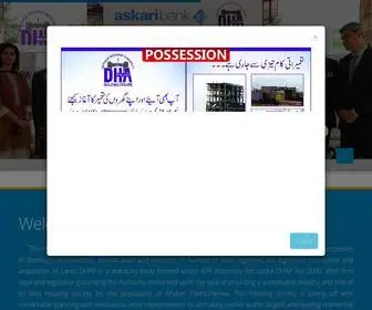 Dhapeshawar.org(Defence Housing Authority Peshawar) Screenshot