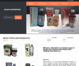 Dharaherbals.com(Dhara Enterprise) Screenshot