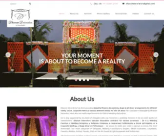 Dharamdecorators.com(Dharam Decorators) Screenshot