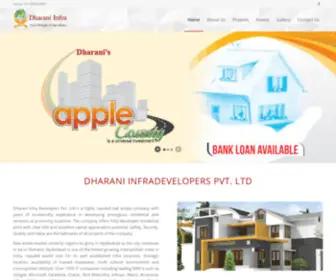 Dharaniinfra.com(Trusted Real Estate in Hyderabad) Screenshot