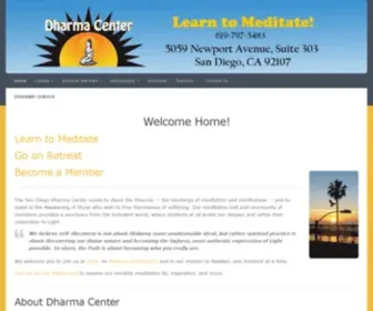 Dharmacenter.com(San Diego Dharma Center) Screenshot