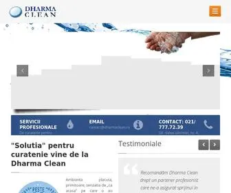 Dharmaclean.ro(Firma de curatenie Bucuresti) Screenshot