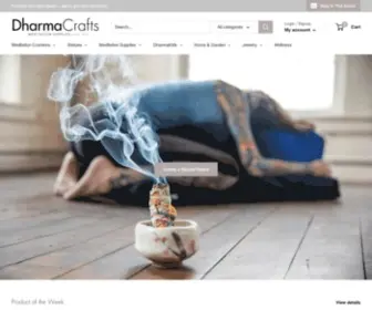 Dharmacrafts.com(Meditation cushions) Screenshot