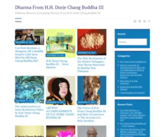 Dharmafromhhdorjechangbuddhaiii.org(Fabulous Moment of Learning Dharma From H.H) Screenshot