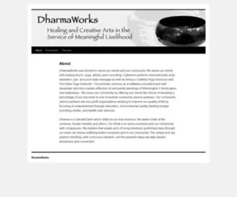 Dharmaworks.net(Healing and Creative Arts in the Service of Meaningful Livelihood) Screenshot