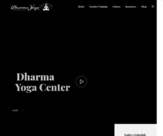 Dharmayogacenter.com(Dharma Yoga Center) Screenshot