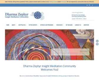 Dharmazephyr.org(Insight Meditation Community) Screenshot