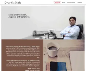 Dharritshah.me(Dharrit Shah) Screenshot