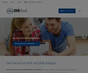 DHbbank.de(DHB Bank) Screenshot