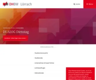 DHBW-Loerrach.de(DHBW Lörrach) Screenshot
