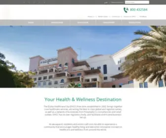 DHCC.ae(Dubai Healthcare City) Screenshot