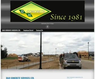 Dhconcrete.ca(D&H CONCRETE SERVICES LTD) Screenshot