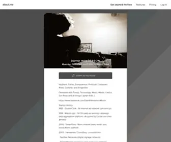 Dhenderson.com(Austin, Texas, Berklee College of Music, Boston University) Screenshot