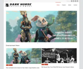Dhentertainment.com(Movies and TV shows from Dark Horse Comics) Screenshot