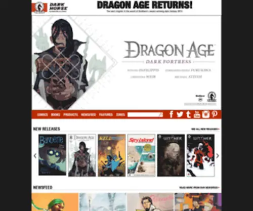 Dhgallery.com(Dark Horse Comics) Screenshot