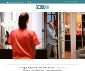 Dhi-France.fr(Découvrez tous nos traitements pour lutter contre la chute de cheveux) Screenshot